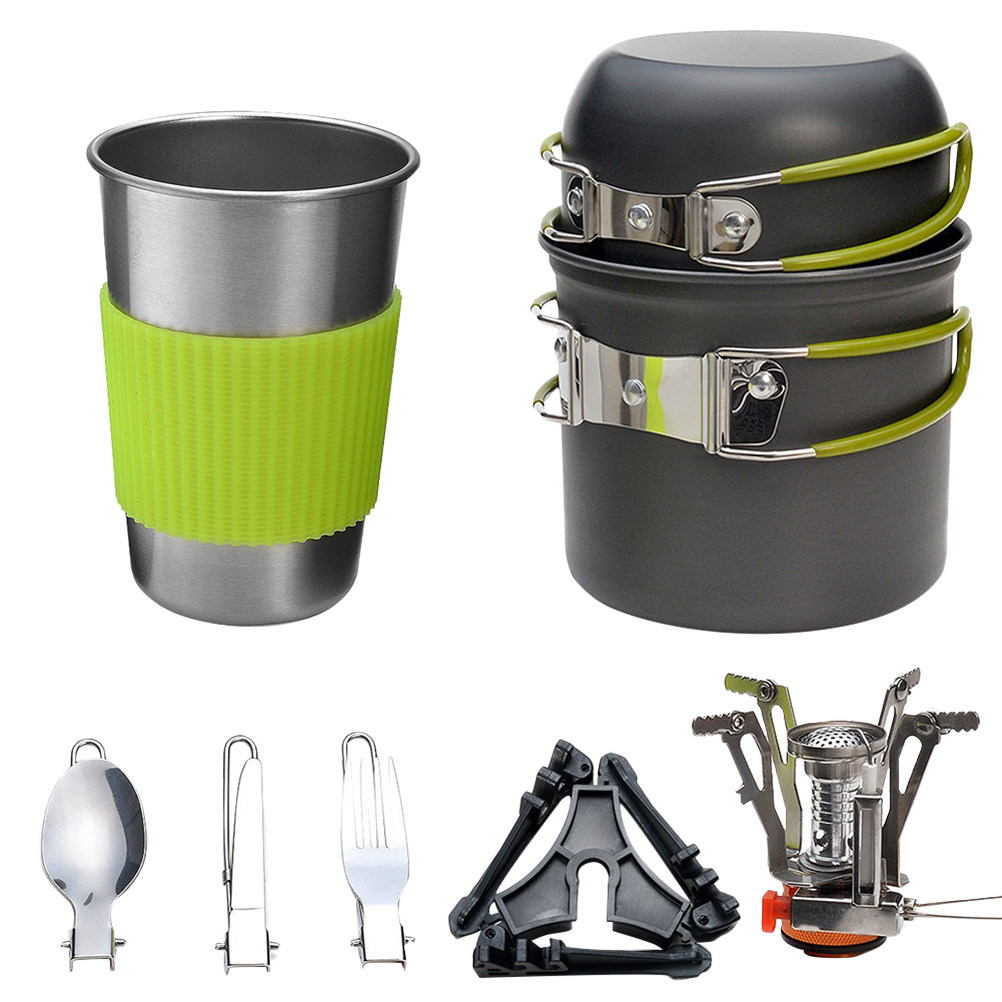 Набор походной посуды для кемп – обзор и цена Camping Cooking Set Lightweight